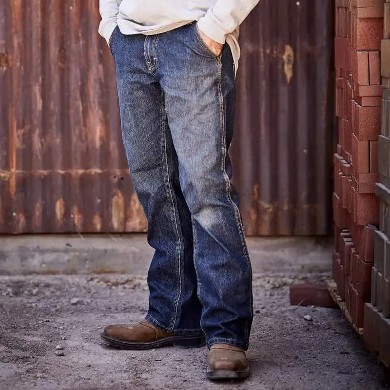ARIAT - Rebar M5 Straight DuraStretch Edge Stackable Straight Leg Jean
