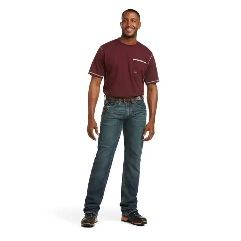 ARIAT - Rebar M5 Straight DuraStretch Edge Stackable Straight Leg Jean
