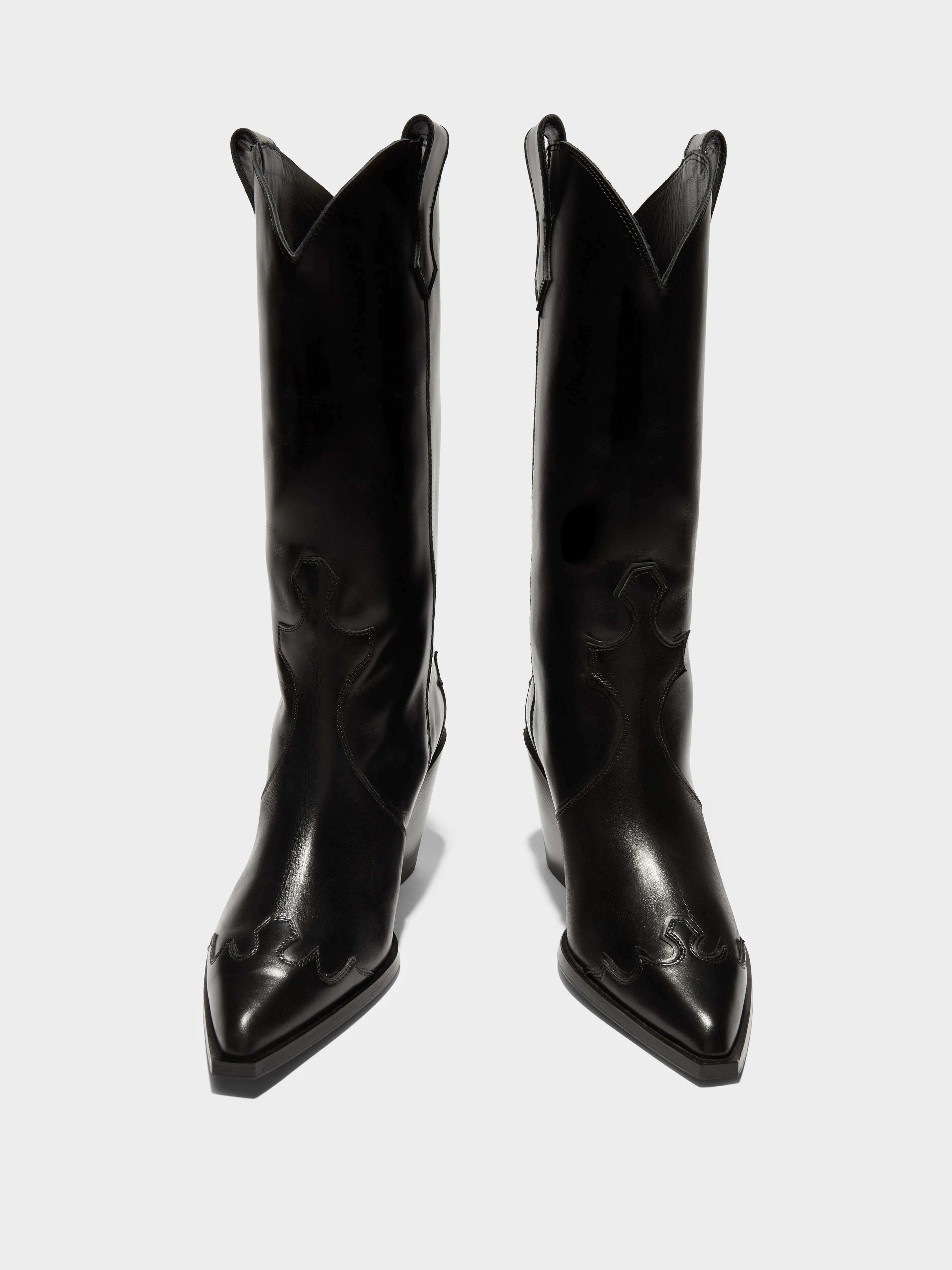 Ariel Leather Cowboy Boots