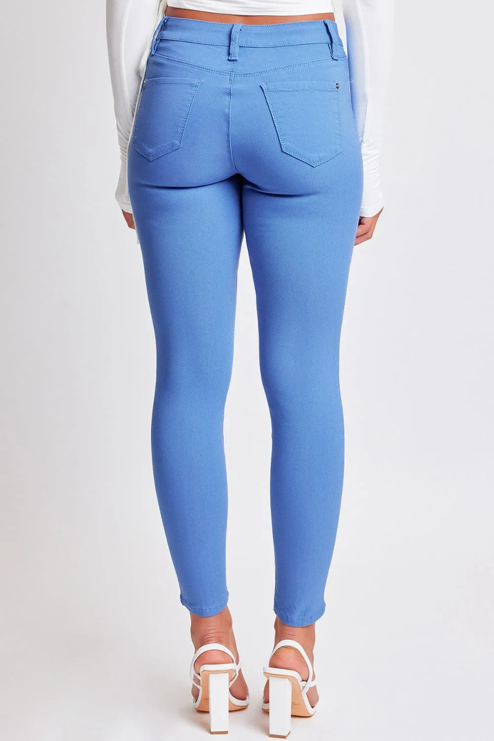 Bianca Hyperstretch Mid-Rise Skinny Pants-blue