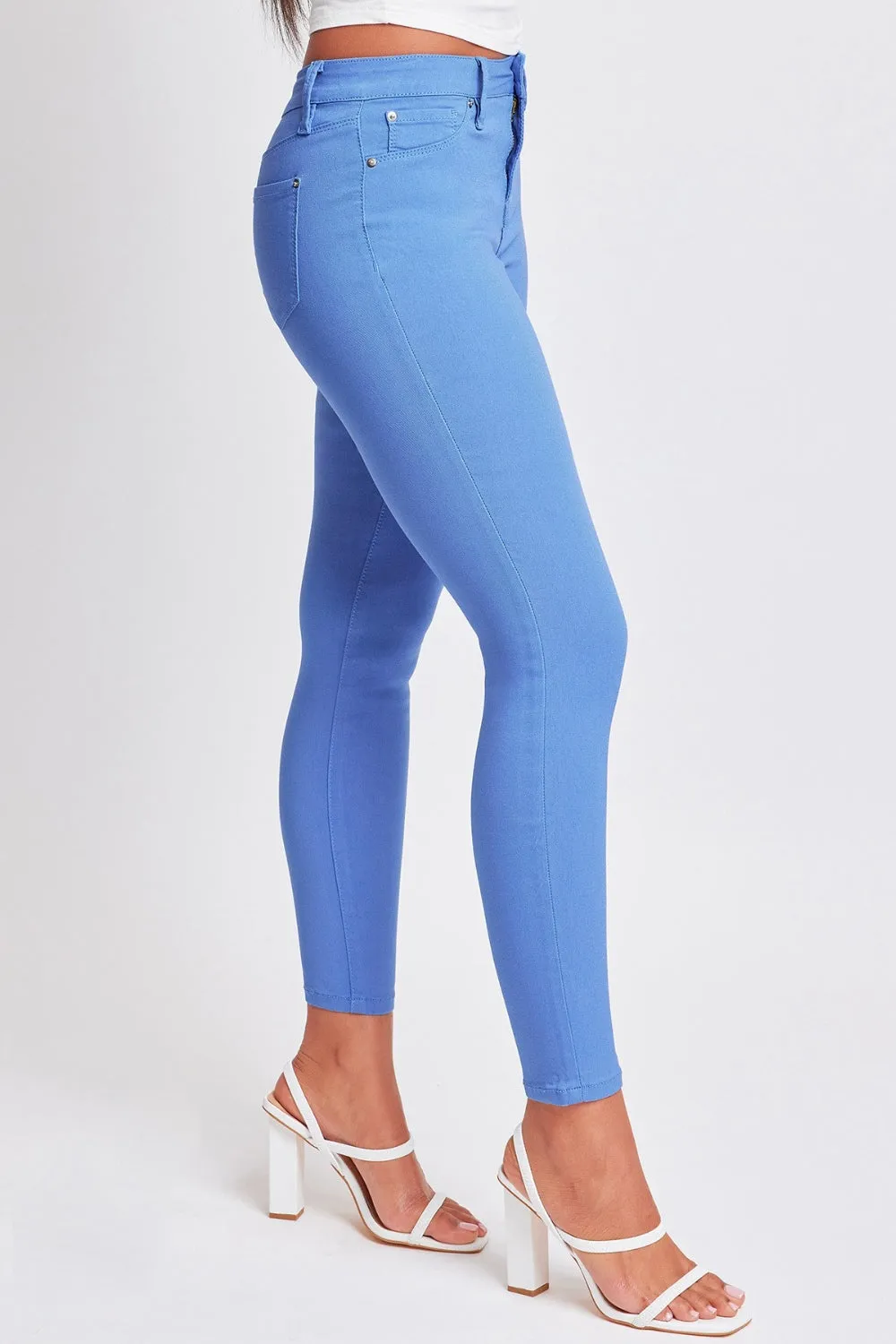 Bianca Hyperstretch Mid-Rise Skinny Pants-blue