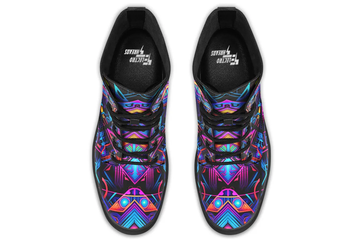 Cyber Lines Combat Boots