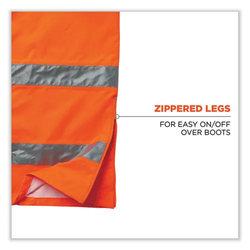Glowear 8915 Class E Hi-vis Rain Pants, 5x-large, Orange, Ships In 1-3 Business Days