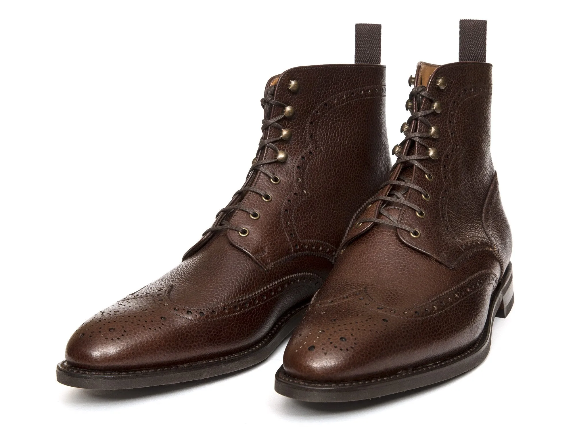 Holman - MTO - Dark Brown Scotch Grain - TMG Last - Country Rubber Sole