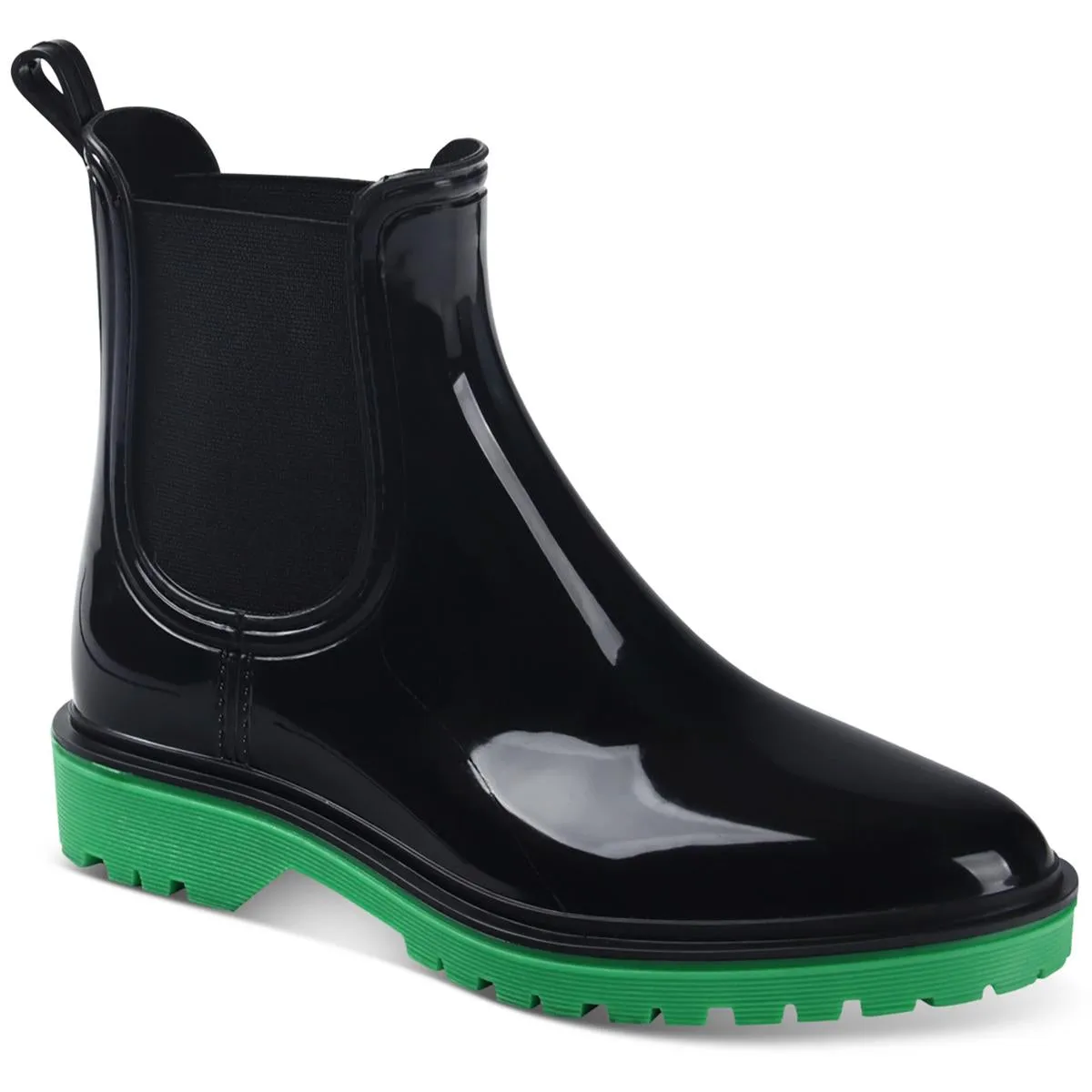 INC Womens Rylien Patent Pull On Rain Boots
