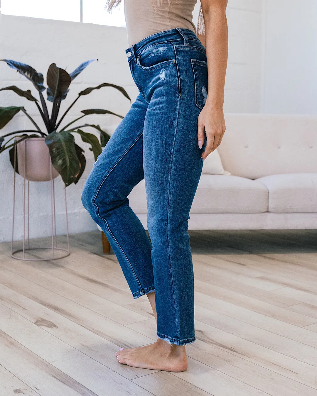 Lovervet Hattie Straight Crop Jeans