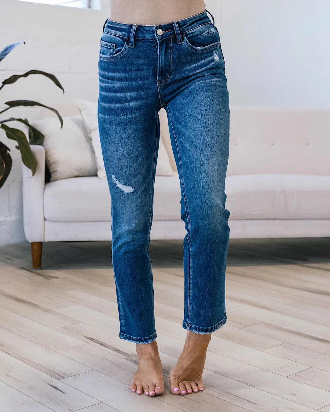 Lovervet Hattie Straight Crop Jeans