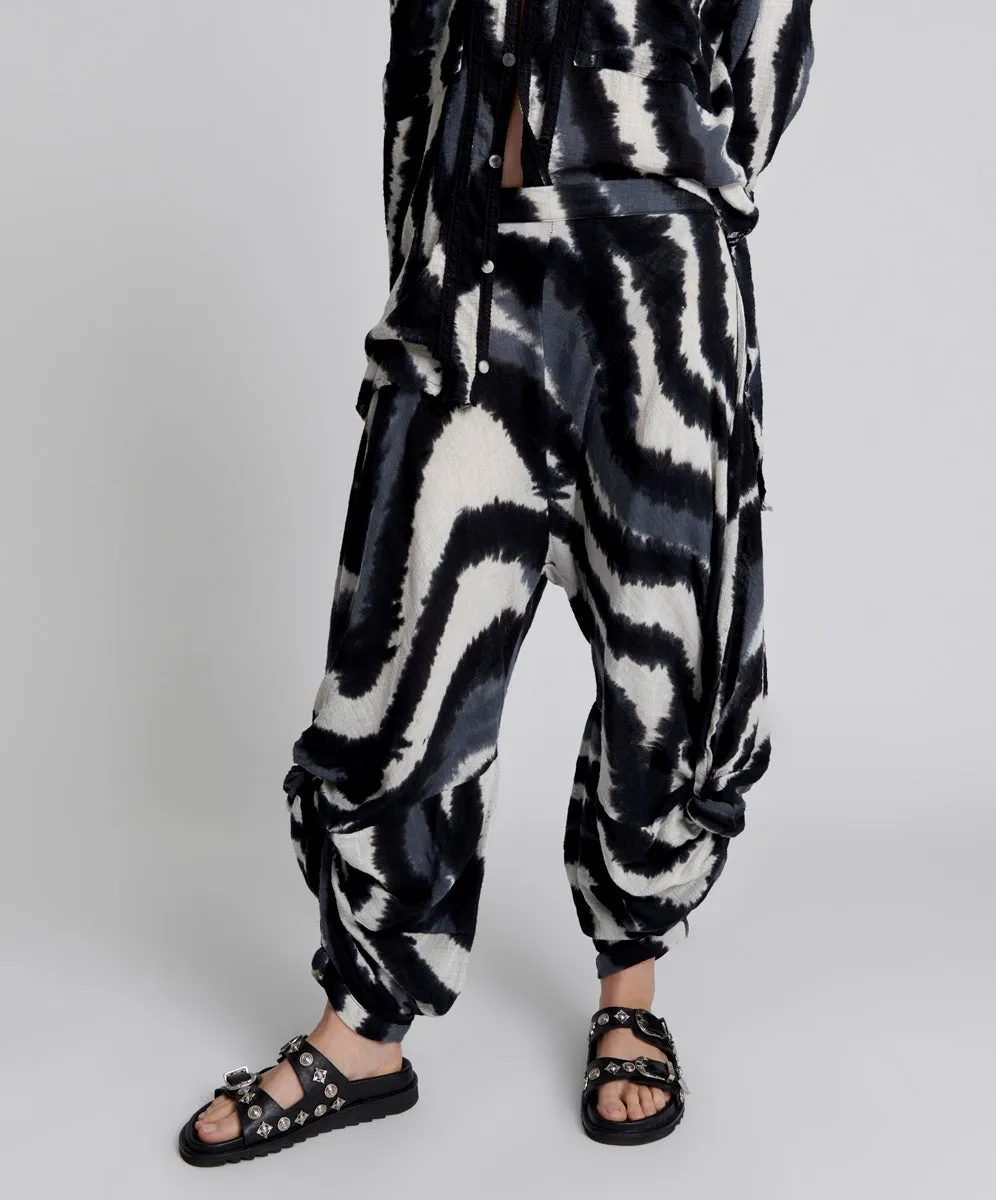 ONE TEASPOON Hand Painted Eclipse Gypsy Harem Pants