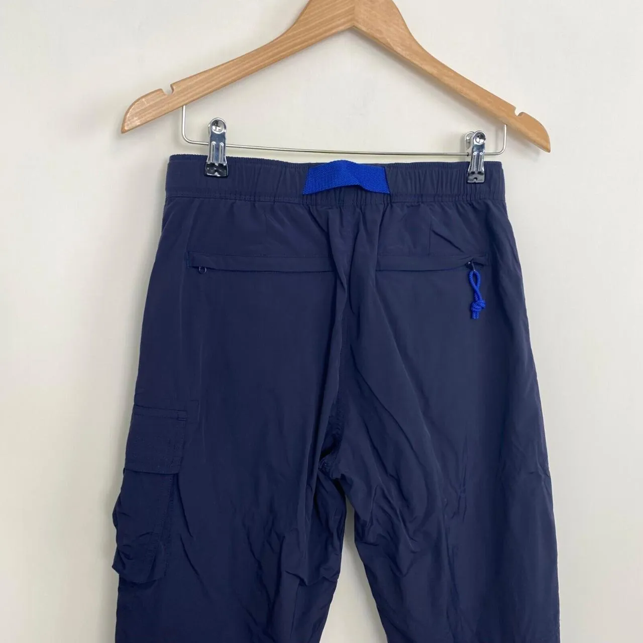 Preowned Polo Sport Ralph Lauren Utility Cargo Nylon Pants Trousers Mens Size XS Navy.