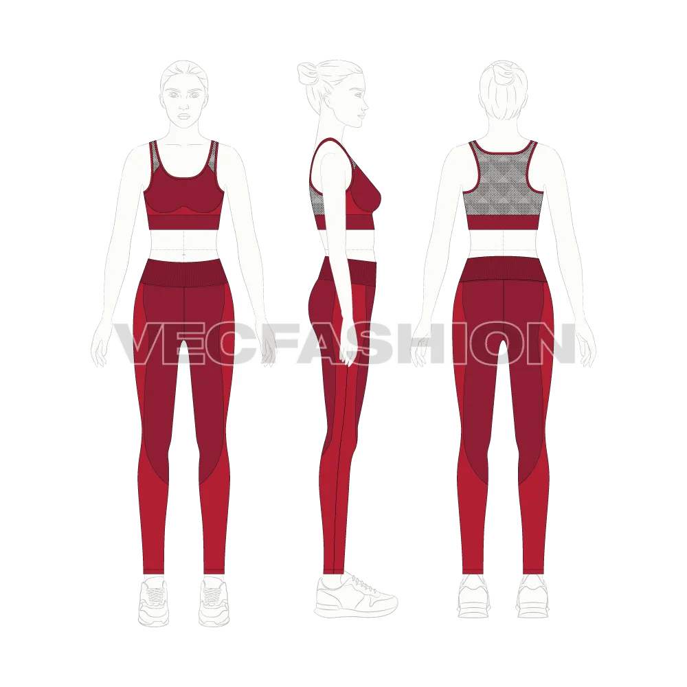Women's Sport Mesh Suit
